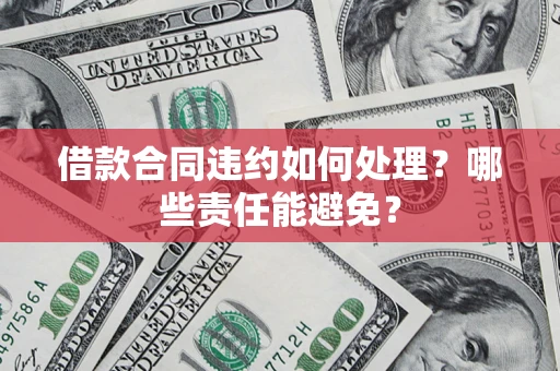 济南借款合同违约如何处理？哪些责任能避免？