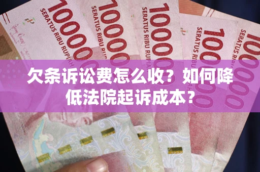 济南欠条诉讼费怎么收？如何降低法院起诉成本？